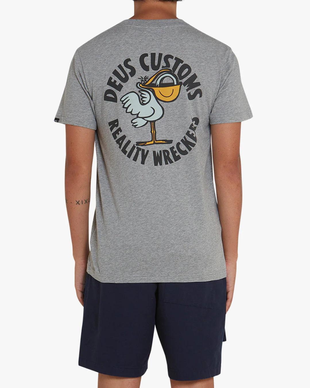 Camiseta Deus Ex Machina Pegasus Grey Marle - ECRU