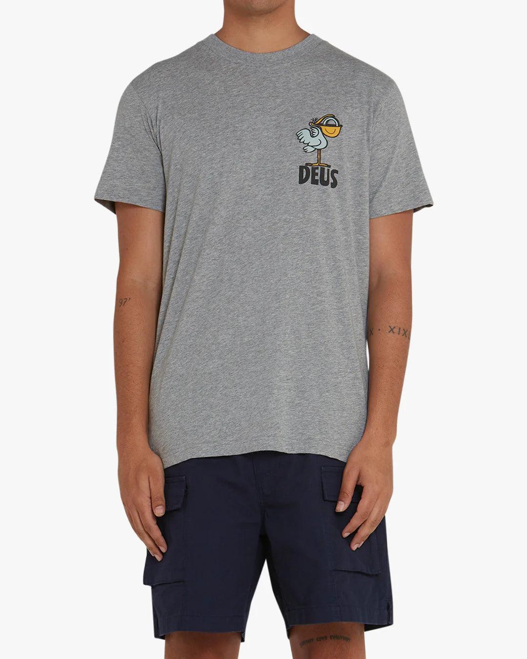 Camiseta Deus Ex Machina Pegasus Grey Marle - ECRU