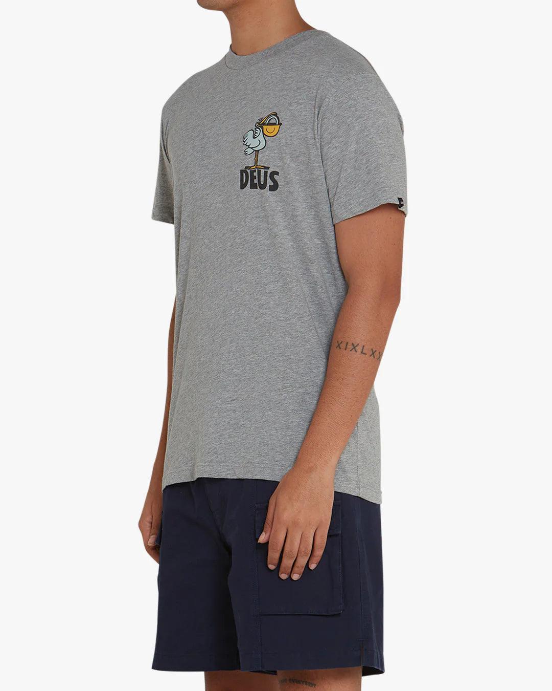 Camiseta Deus Ex Machina Pegasus Grey Marle - ECRU