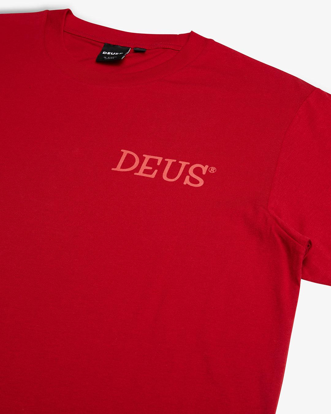 Camiseta Deus Ex Machina Portal Rocco Red - ECRU