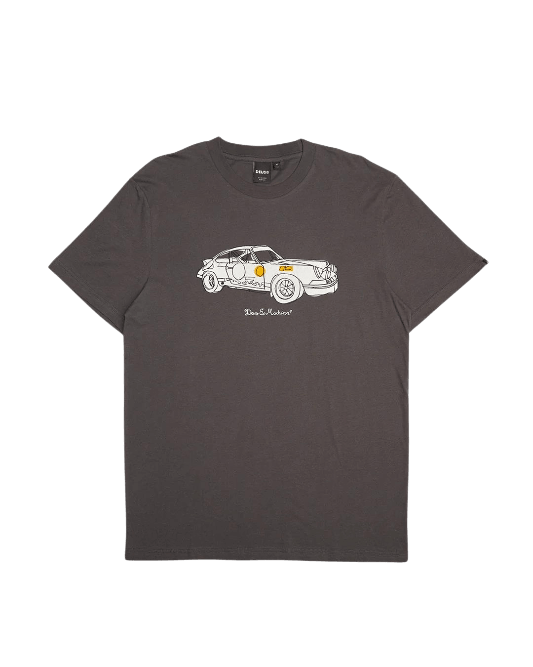 Camiseta Deus Ex Machina Rally Tee Anthracite - ECRU