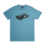 Camiseta Deus Ex Machina Rallyeye Smoke Blue - ECRU