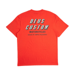 Camiseta Deus Ex Machina Shimmy Mandarin Red - ECRU