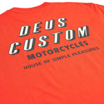 Camiseta Deus Ex Machina Shimmy Mandarin Red - ECRU