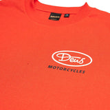 Camiseta Deus Ex Machina Shimmy Mandarin Red - ECRU