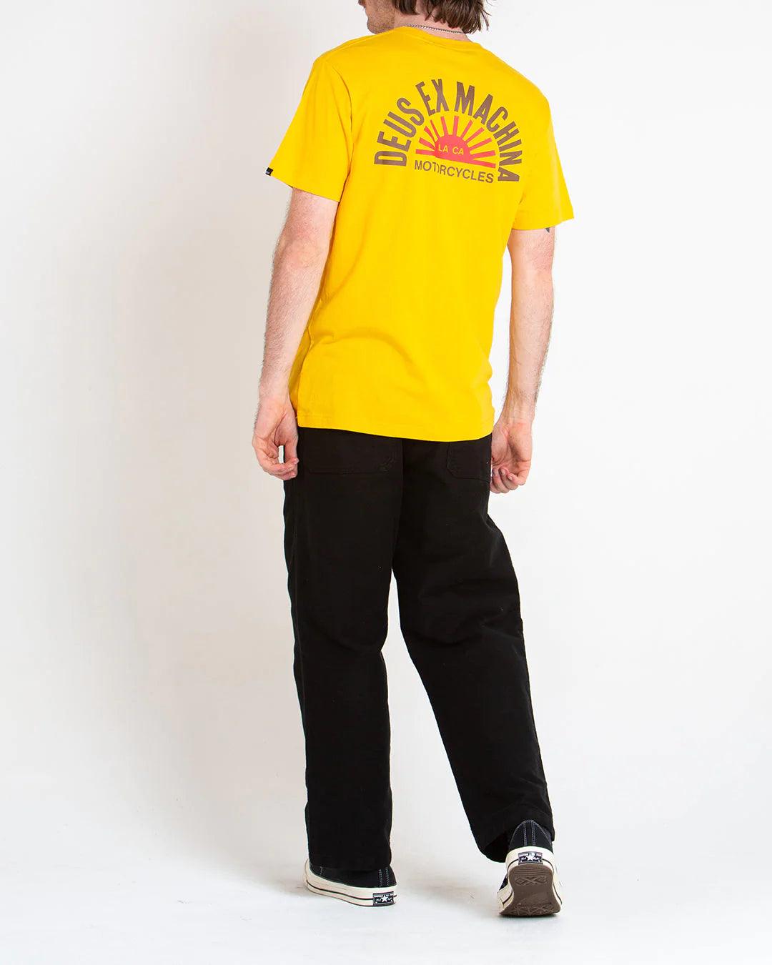 Camiseta Deus Ex Machina Sunflare Spectra Yellow - ECRU