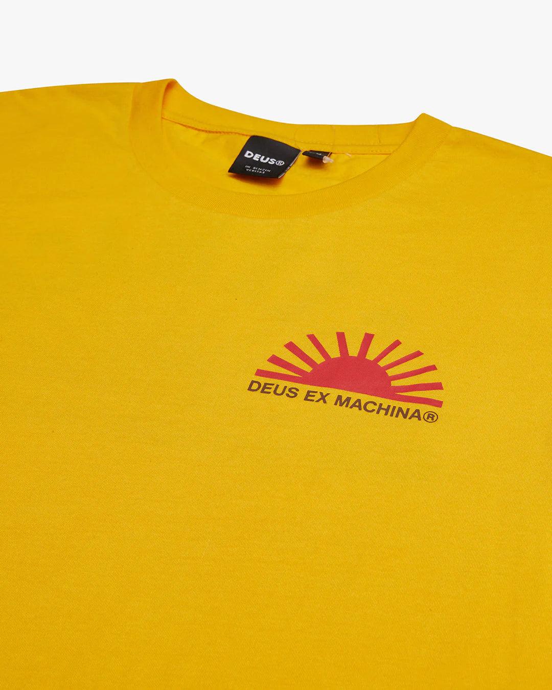 Camiseta Deus Ex Machina Sunflare Spectra Yellow - ECRU