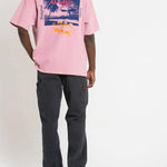 Camiseta Deus Ex Machina Trust Zephyr Pink - ECRU