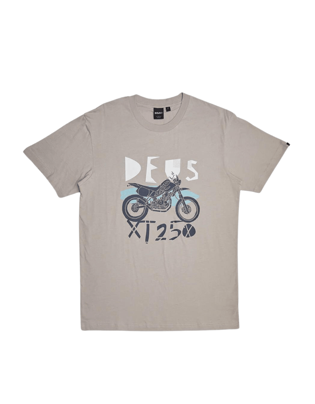 Camiseta Deus Ex Machina XT250 Silver Lining - ECRU