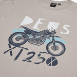 Camiseta Deus Ex Machina XT250 Silver Lining - ECRU