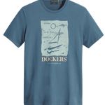 Camiseta Dockers® City By The Bay Indian Teal Blue - ECRU