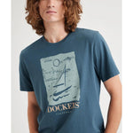 Camiseta Dockers® City By The Bay Indian Teal Blue - ECRU