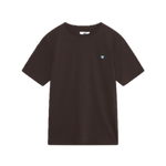 Camiseta Double A by Wood Wood Ace Bagde Black Coffee - ECRU