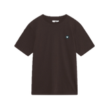 Camiseta Double A by Wood Wood Ace Bagde Black Coffee - ECRU