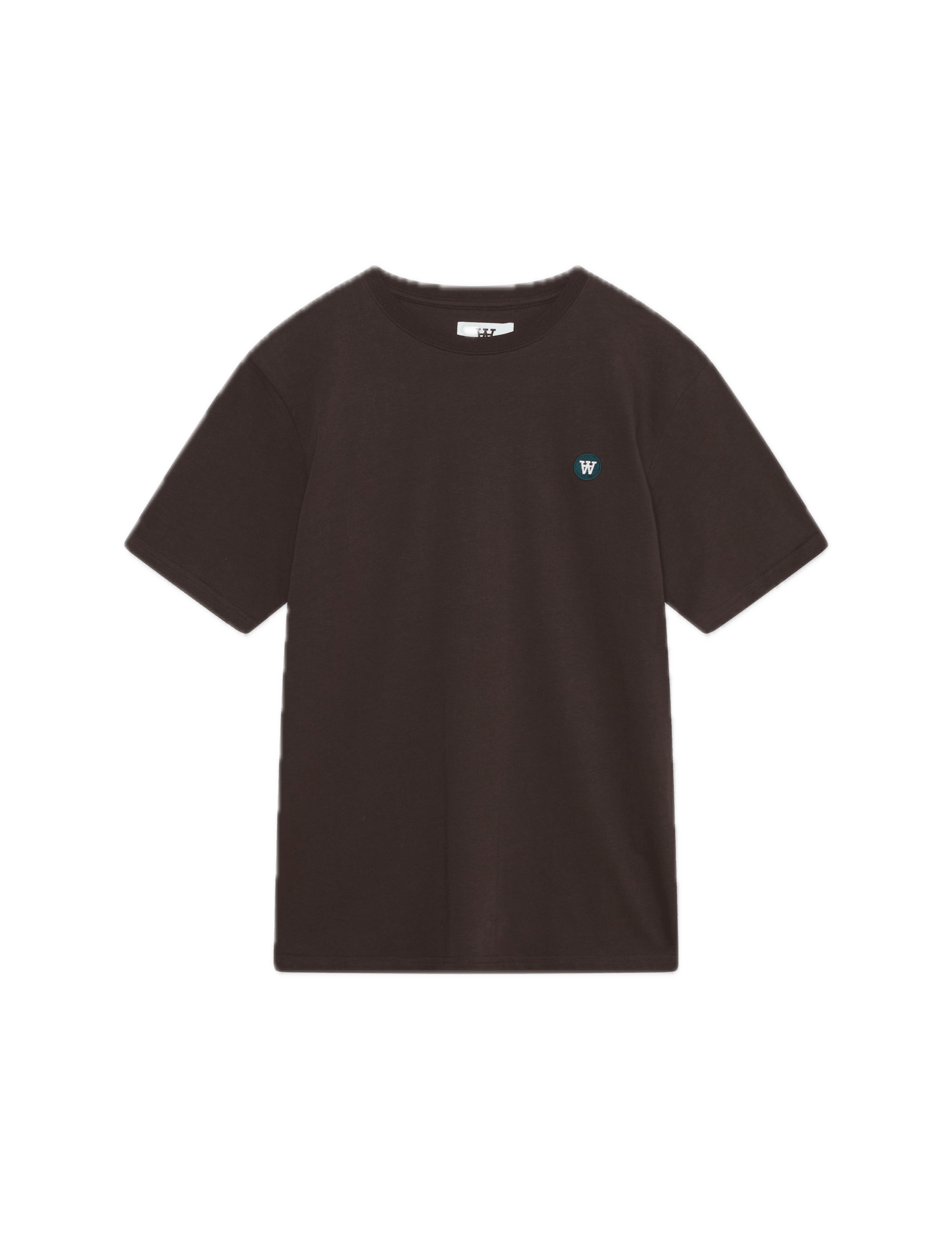 Camiseta Double A by Wood Wood Ace Bagde Black Coffee - ECRU