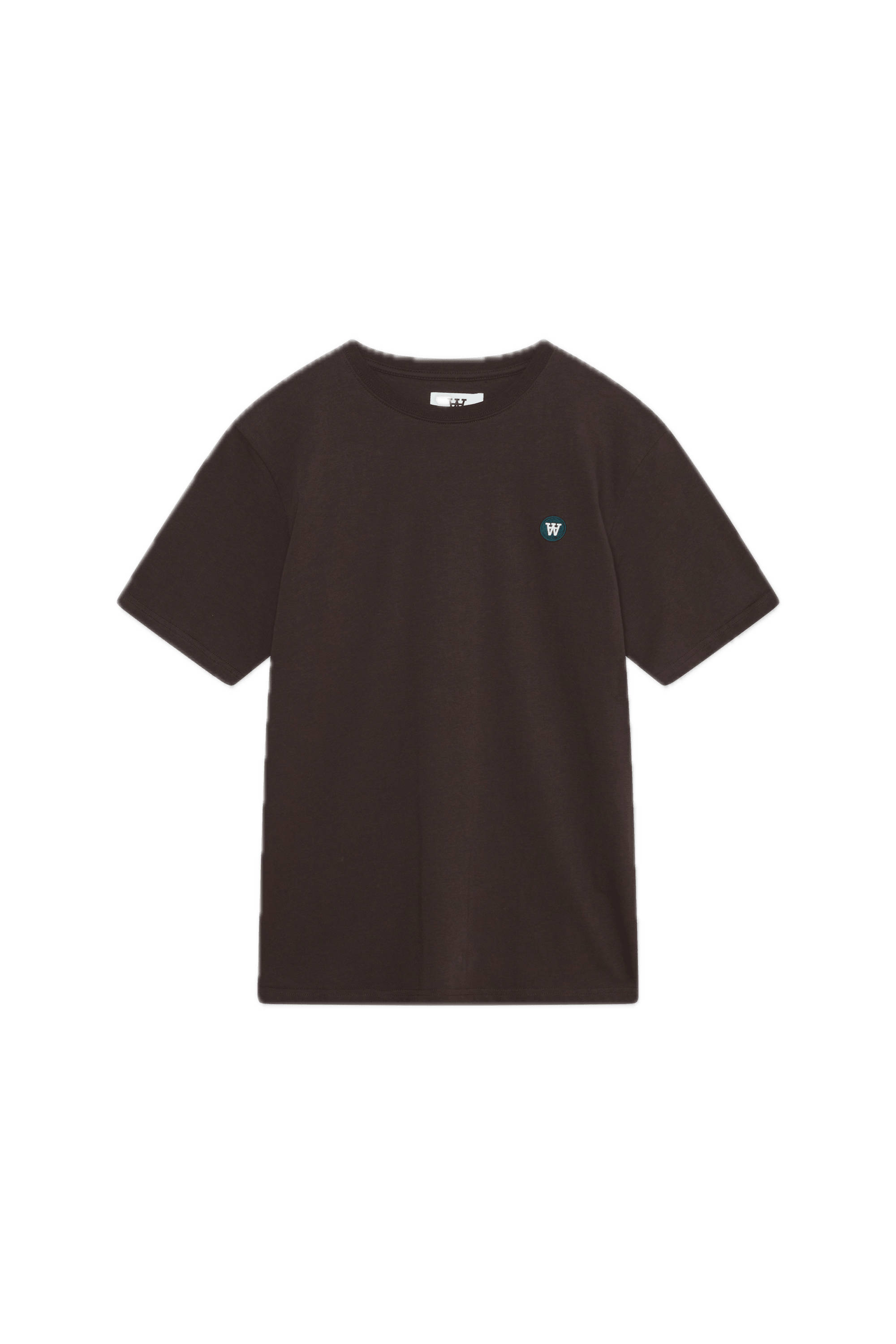 Camiseta Double A by Wood Wood Ace Bagde Black Coffee - ECRU