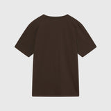 Camiseta Double A by Wood Wood Ace Bagde Black Coffee - ECRU