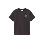 Camiseta Double A by Wood Wood Ace Black Coffee - ECRU