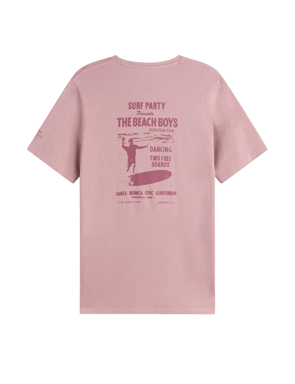 Camiseta ECOALF Surfina Light Mauve - ECRU