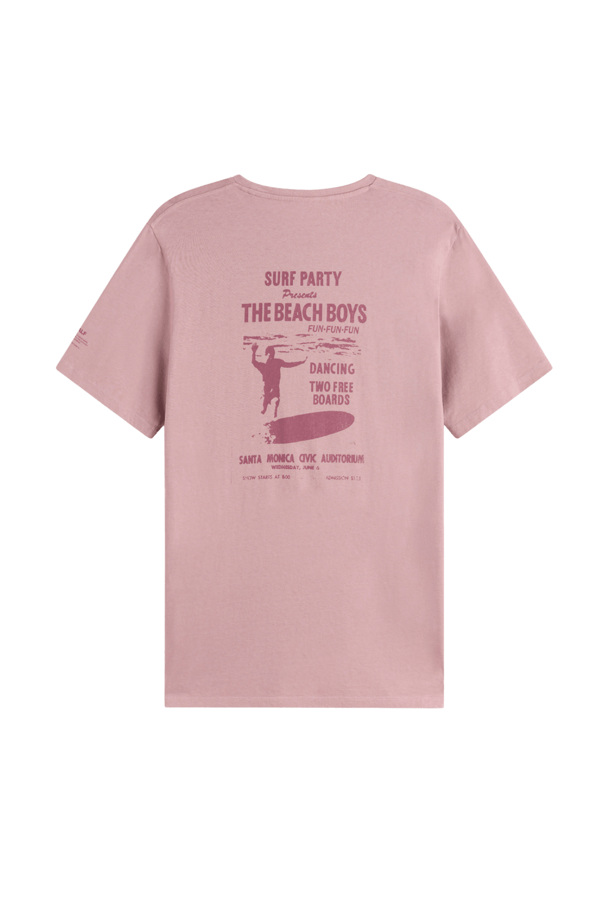 Camiseta ECOALF Surfina Light Mauve - ECRU