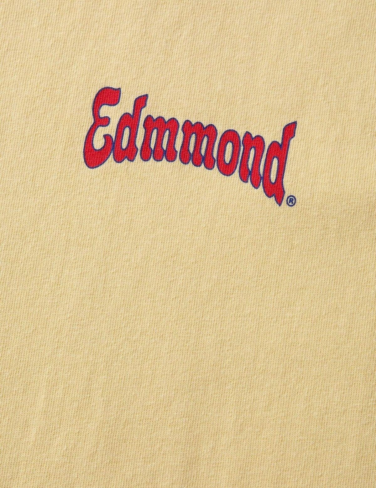 Camiseta Edmmond Studios Curly Shield Plain Yellow - ECRU