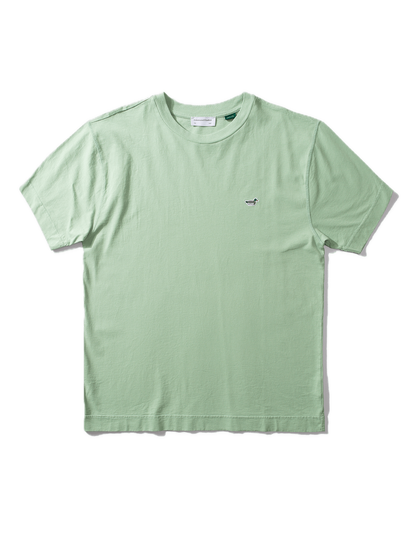 Camiseta Edmmond Studios Duck Patch Plain Mint - ECRU