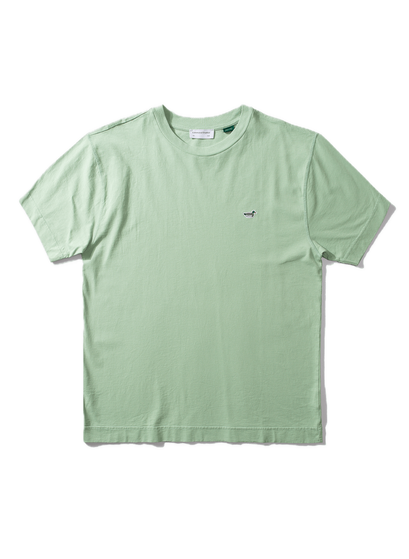 Camiseta Edmmond Studios Duck Patch Plain Mint - ECRU