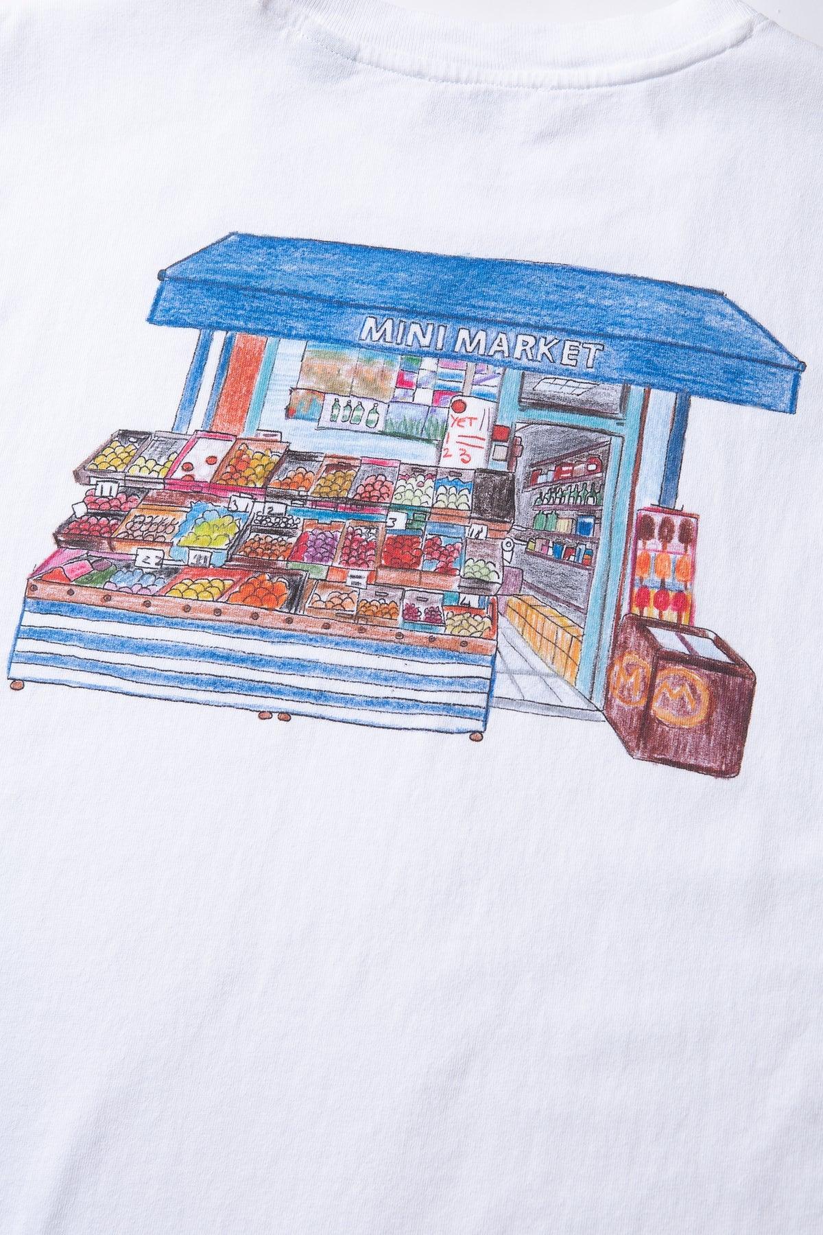 Camiseta Edmmond Studios Mini Market White - ECRU