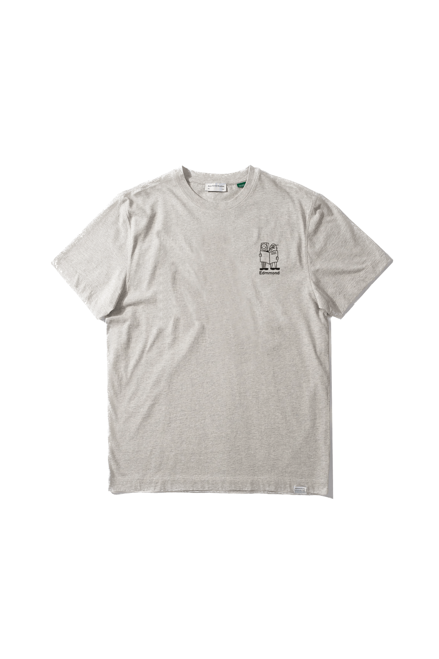 Camiseta Edmmond Studios Moore Plain Grey Melange - ECRU