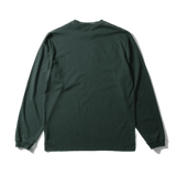 Camiseta Edmmond Studios Puff Manga Larga Plain Dk Green - ECRU