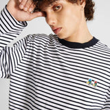 Camiseta Edmmond Studios Puff Manga Larga Special Duck Stripes LS - ECRU