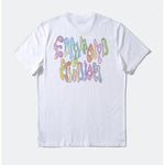 Camiseta Edmmond Studios Screen Logo Print Plain White - ECRU