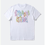 Camiseta Edmmond Studios Screen Logo Print Plain White - ECRU