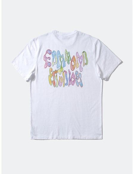 Camiseta Edmmond Studios Screen Logo Print Plain White - ECRU