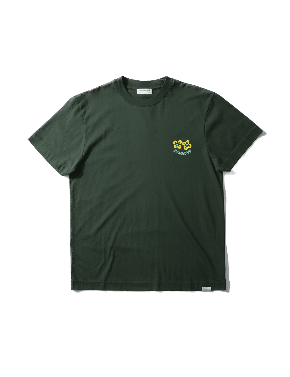 Camiseta Edmmond Studios Shane Plain Dk Green - ECRU