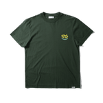 Camiseta Edmmond Studios Shane Plain Dk Green - ECRU