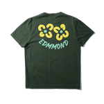 Camiseta Edmmond Studios Shane Plain Dk Green - ECRU