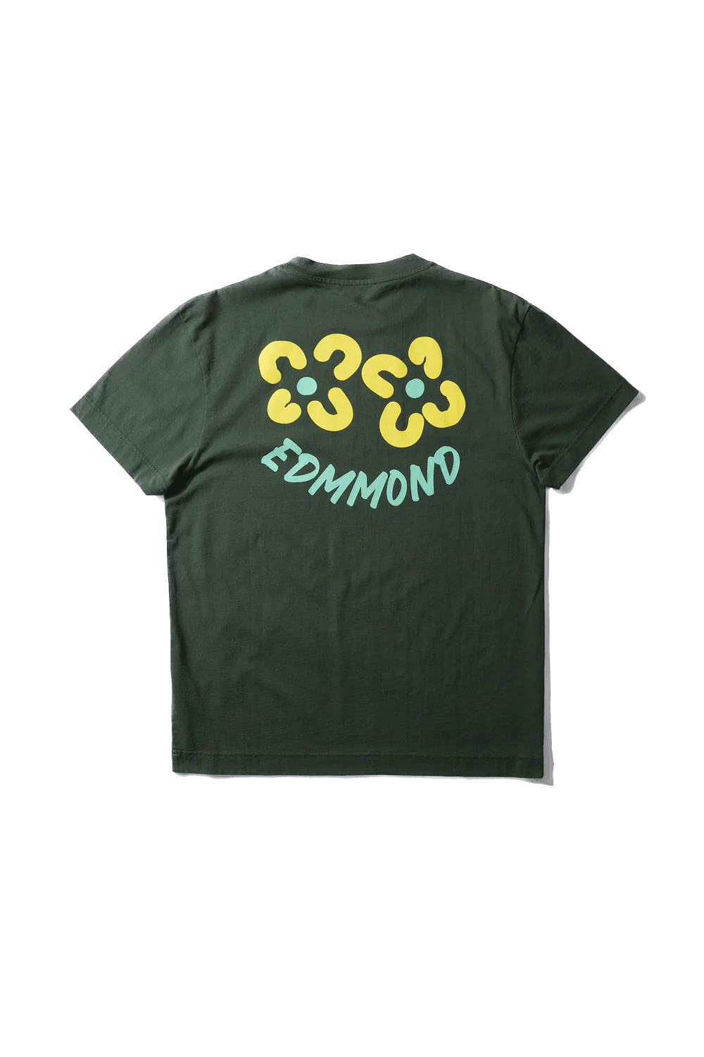 Camiseta Edmmond Studios Shane Plain Dk Green - ECRU