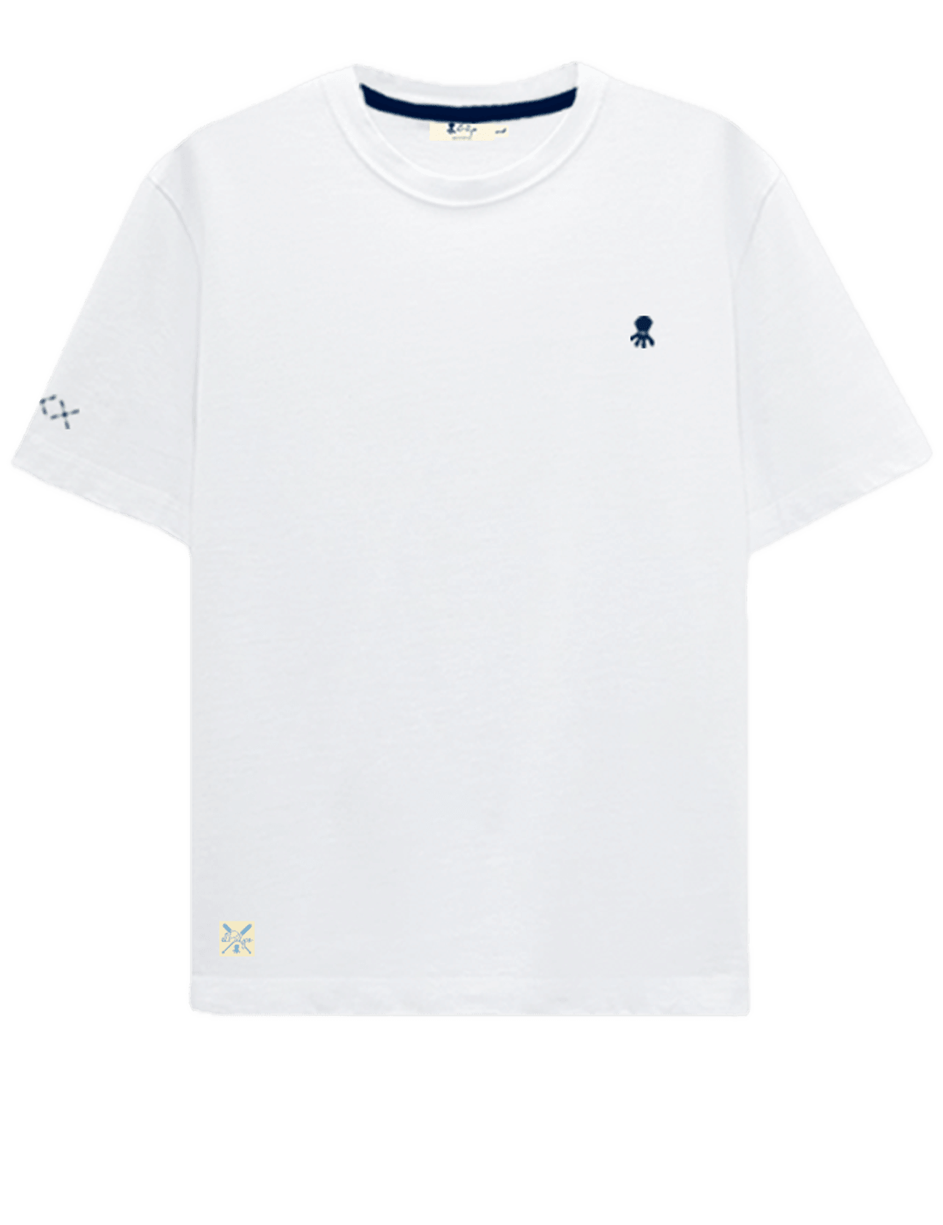 Camiseta El Pulpo Basic Logo Blanca - ECRU