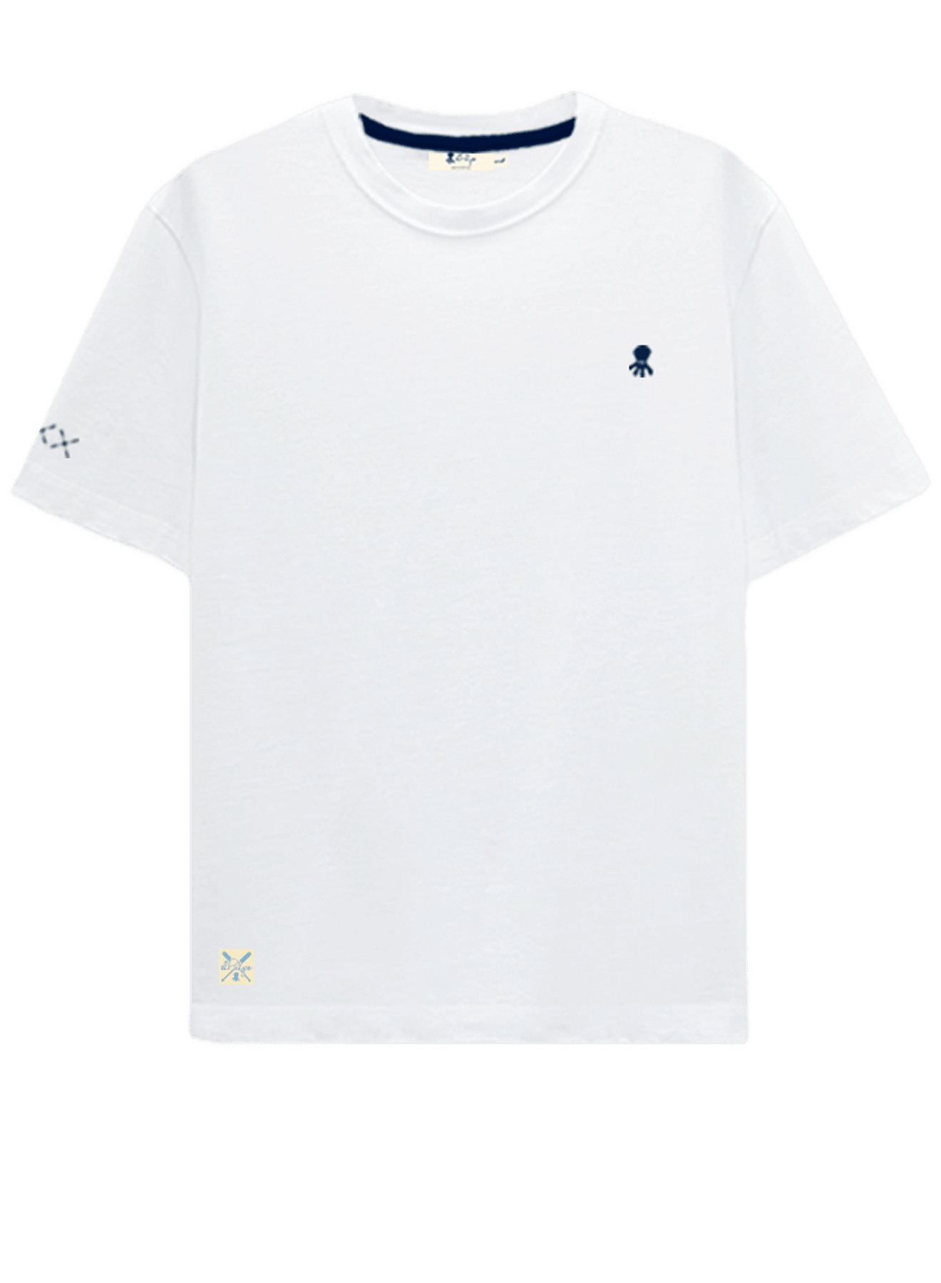 Camiseta El Pulpo Basic Logo Blanca - ECRU