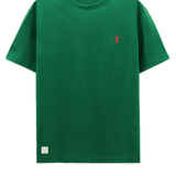 Camiseta El Pulpo Basic Logo Verde - ECRU