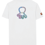 Camiseta El Pulpo Estampado Formas Blanco Puro - ECRU