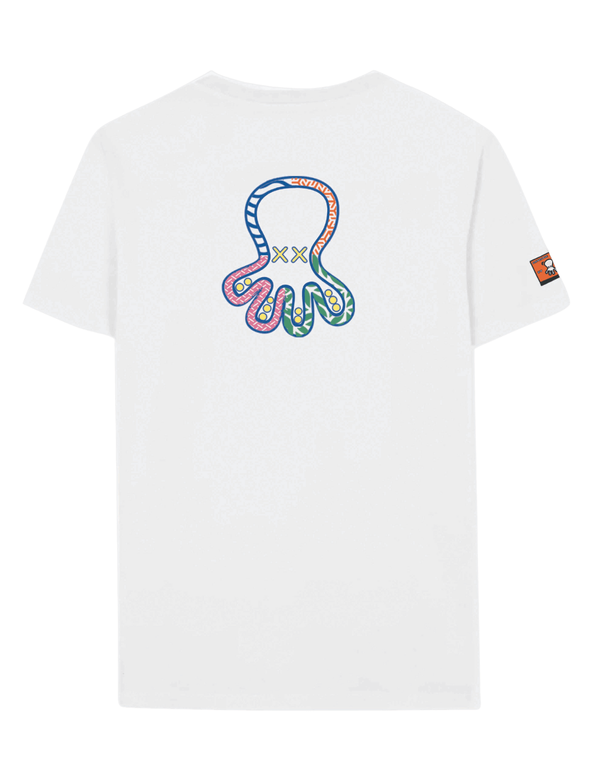 Camiseta El Pulpo Estampado Formas Blanco Puro - ECRU