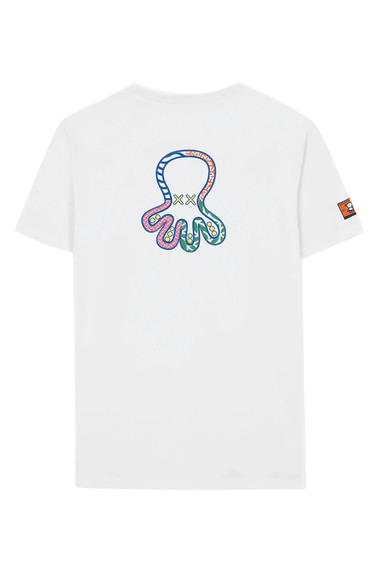 Camiseta El Pulpo Estampado Formas Blanco Puro - ECRU