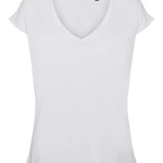 Camiseta Filli Básica de Mujer Vero Moda Cuello Pico Snow White - ECRU