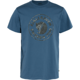 Camiseta Fjallraven Kånken Art Indigo Blue - ECRU