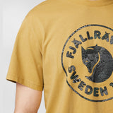 Camiseta Fjallraven Kånken Art Indigo Blue - ECRU