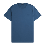 Camiseta Fred Perry M1600 Azul Medianoche - ECRU