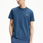 Camiseta Fred Perry M1600 Azul Medianoche - ECRU