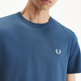 Camiseta Fred Perry M1600 Azul Medianoche - ECRU